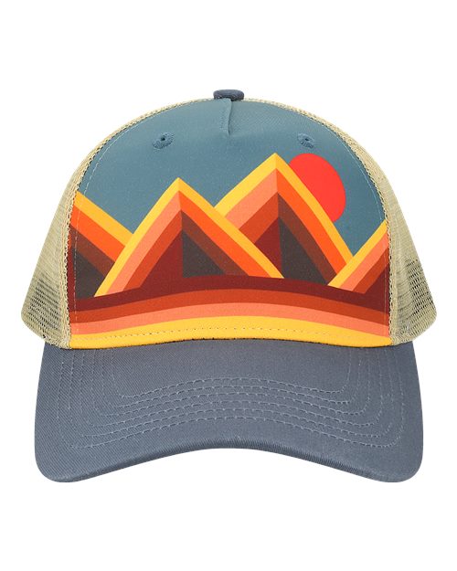 Printed Five-Panel Trucker Cap