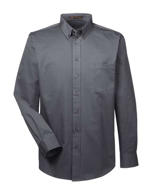 Men's Foundation Cotton Twill Dress Shirt with Teflon – Front