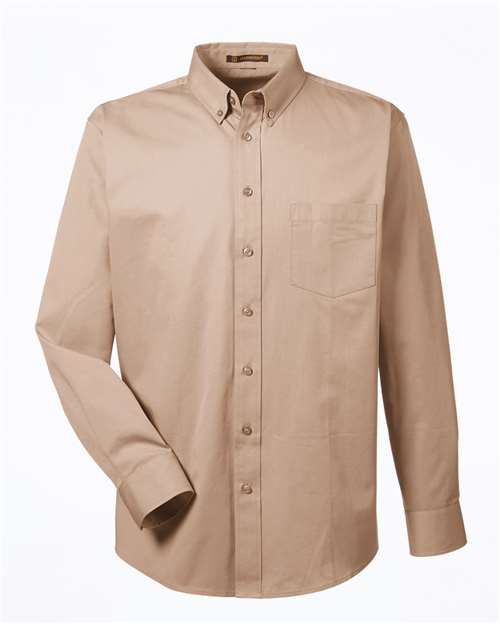 Men's Foundation Cotton Twill Dress Shirt with Teflon – Front