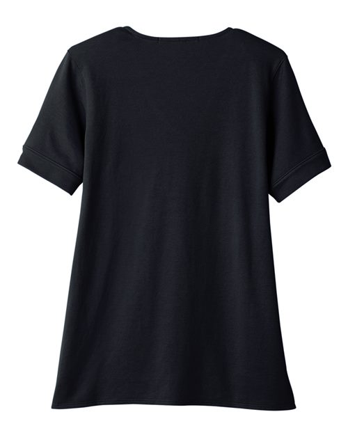 Women's CrownLux Performance® Plaited Rolled Sleeve Shirt – Back