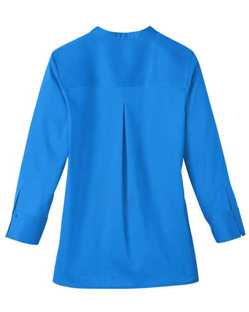 Women's Crown Collection® Stretch Broadcloth Three-Quarter Sleeve Blouse – Back