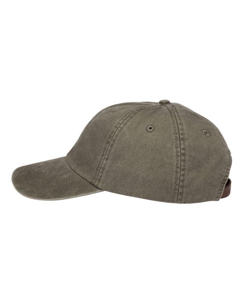 Optimum Pigment-Dyed Dad Hat – Detail