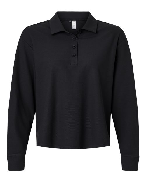 Women's Beyond Long Sleeve Loose Polo – Front
