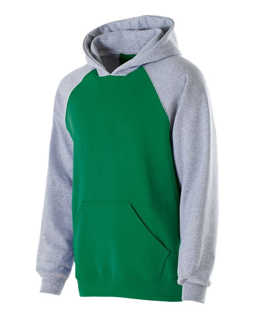 Youth Cotton/Poly Fleece Banner Hooded Sweatshirt