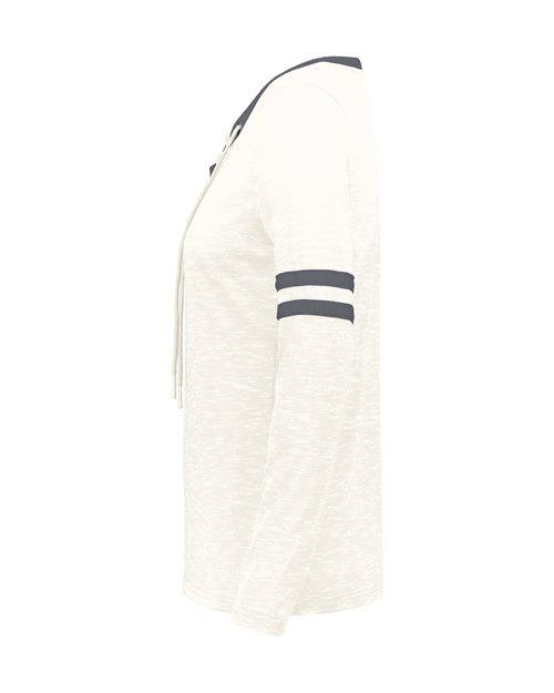 Women's Eco Revive™ Monterey Long Sleeve V-Neck T-Shirt – Detail