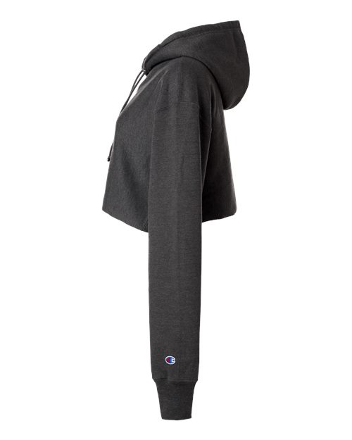 Women's Reverse Weave® Hooded Cropped Sweatshirt – Detail