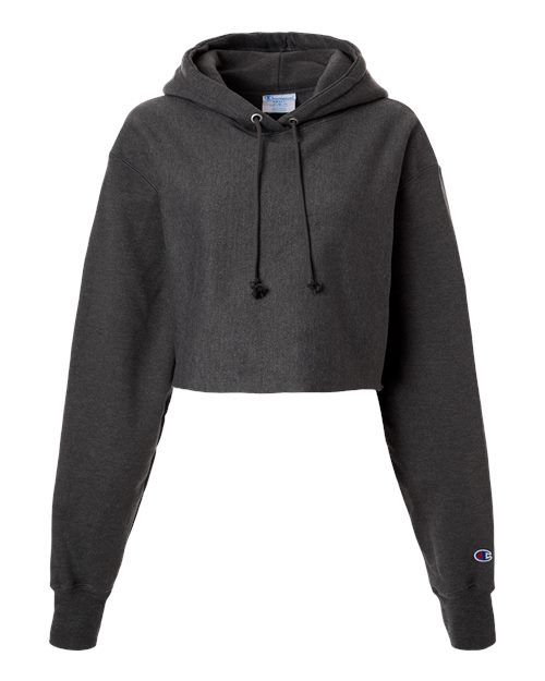 Women's Reverse Weave® Hooded Cropped Sweatshirt – Front