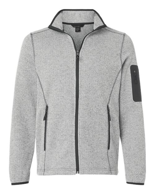 Men's Jasper Jacquard Full-Zip Fleece Jacket – Front