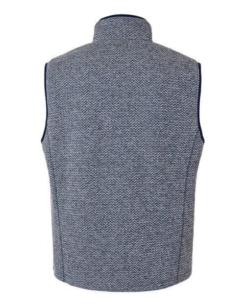 Men's Jasper Jacquard Fleece Vest – Back