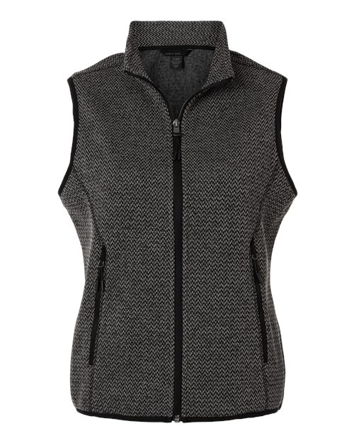 Women's Jasper Jacquard Fleece Vest – Front