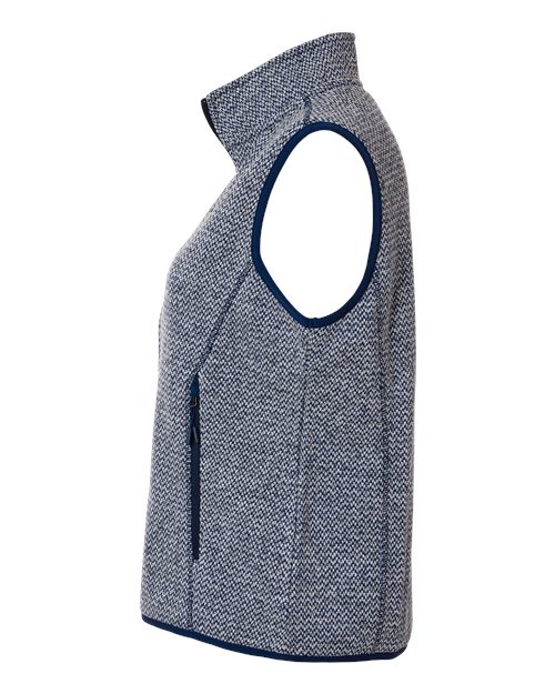 Women's Jasper Jacquard Fleece Vest – Detail