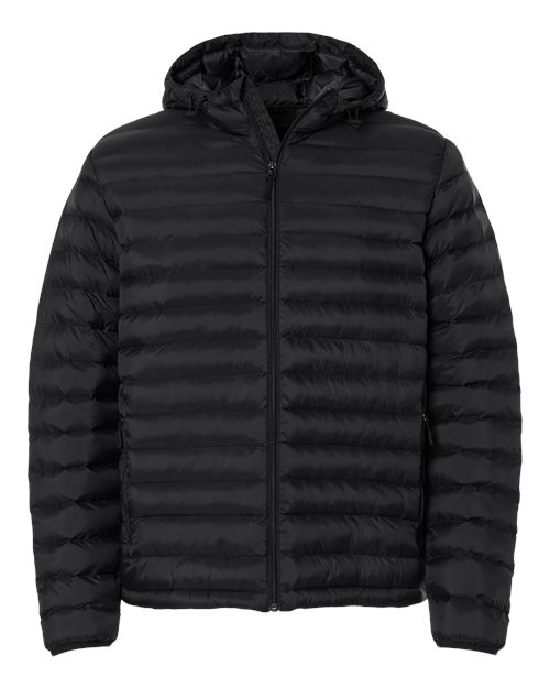 Men's Lightweight Poly-filled Hooded Puffer Jacket – Front