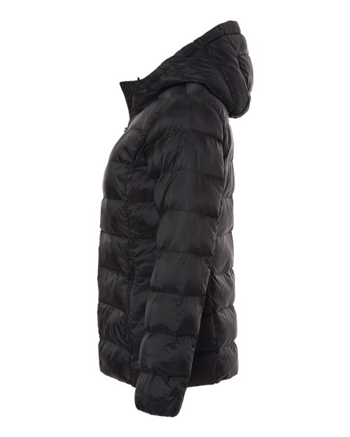 Women's Lightweight Poly-filled Hooded Puffer Jacket – Detail
