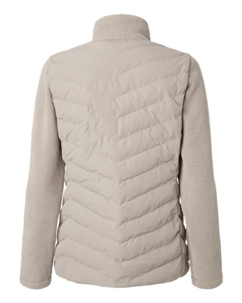 Women's Mixed Media Chevron Jacket – Back