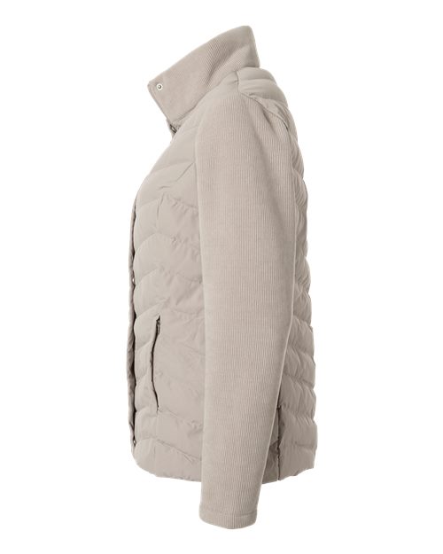 Women's Mixed Media Chevron Jacket – Detail