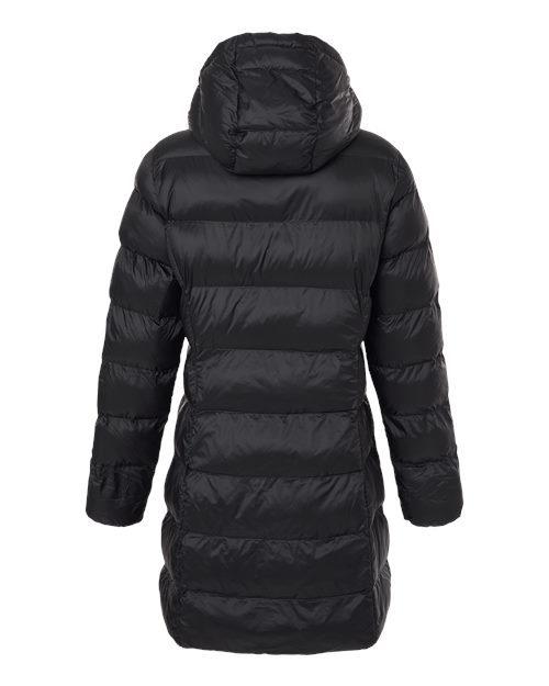 Women's Poly-filled 3/4 Length Coat – Back
