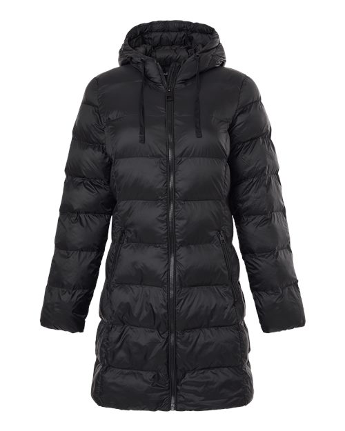 Women's Poly-filled 3/4 Length Coat – Front