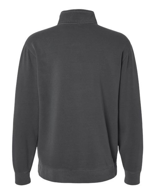 Unisex Pigment-Dyed Quarter-Zip Pullover – Back