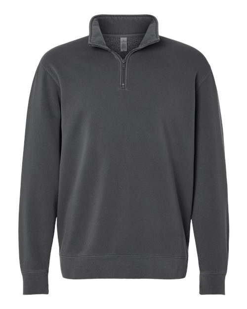 Unisex Pigment-Dyed Quarter-Zip Pullover – Front