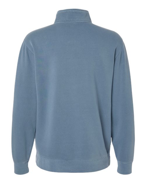 Unisex Pigment-Dyed Quarter-Zip Pullover – Back