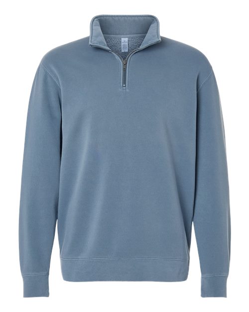 Unisex Pigment-Dyed Quarter-Zip Pullover – Front