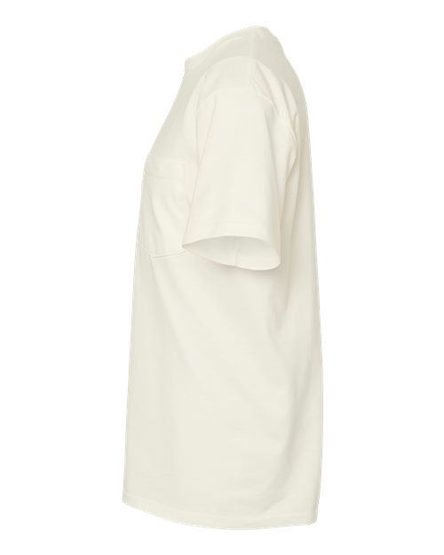 Unisex Heavyweight Jersey Pocket T-Shirt – Detail