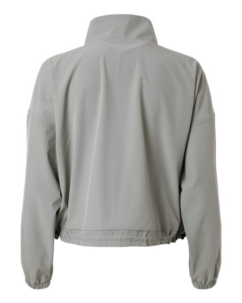 Women's Stretch Woven Quarter-Zip Pullover – Back