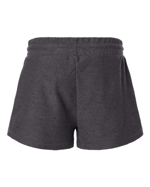 Women's Rib Knit Corded Shorts – Back