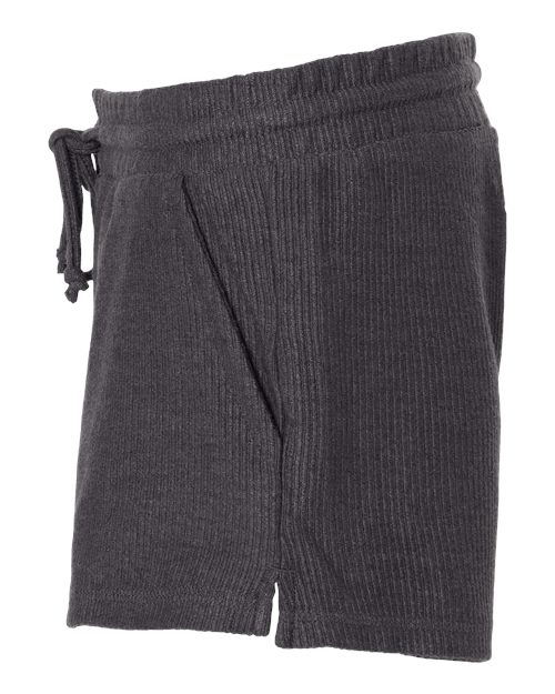 Women's Rib Knit Corded Shorts – Detail