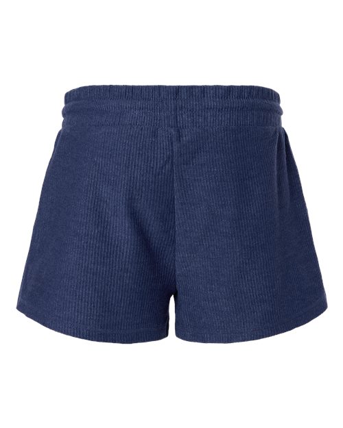 Women's Rib Knit Corded Shorts – Back