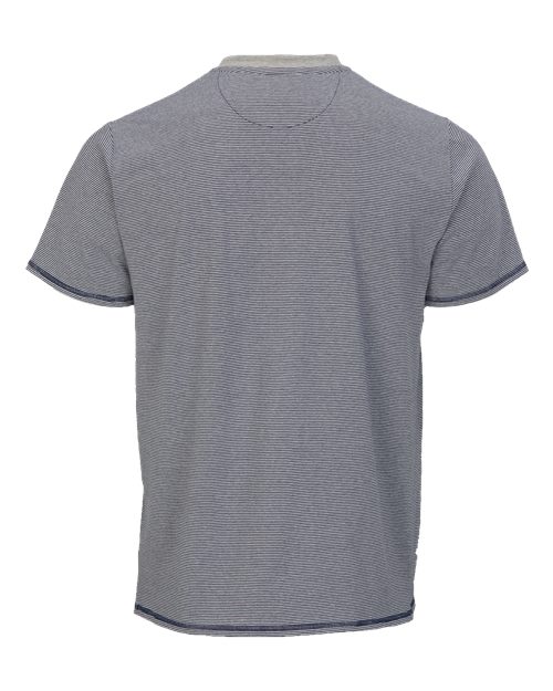 Men's Striped V-Notch T-Shirt – Back