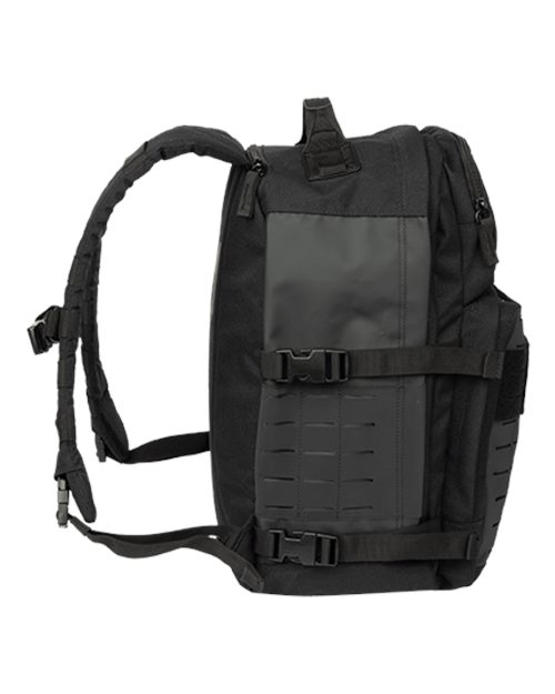 Delta 37L Black Backpack – Detail