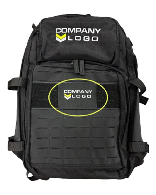 Medium Blank Black Patch - Qty 10 – Front