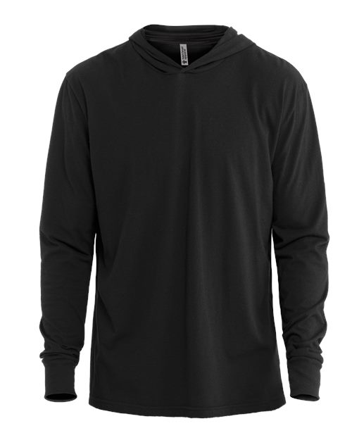 Unisex CVC Hoodie Long Sleeve Tee – Front