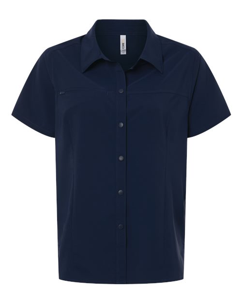 Women's UltraUVP Shoreline Short Sleeve Staff Shirt – Front