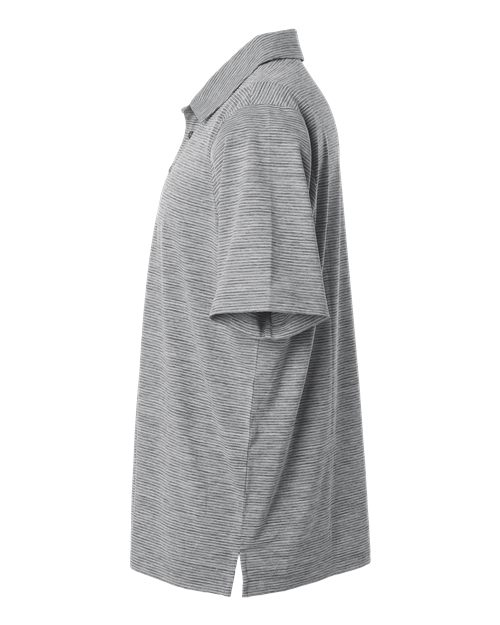 Men's Relay Heathered Stripe Polo – Detail