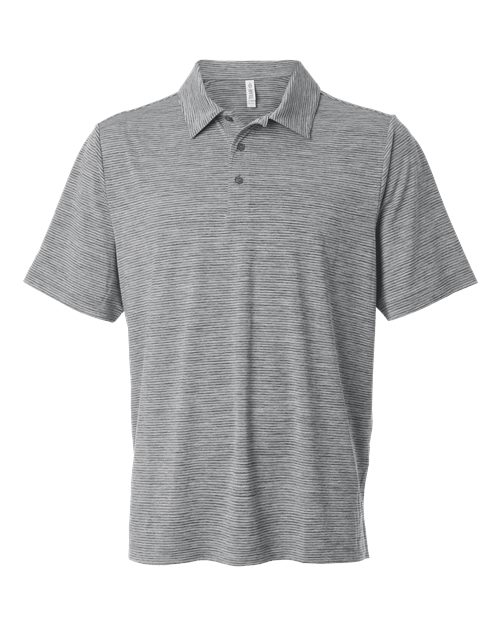Men's Relay Heathered Stripe Polo – Front