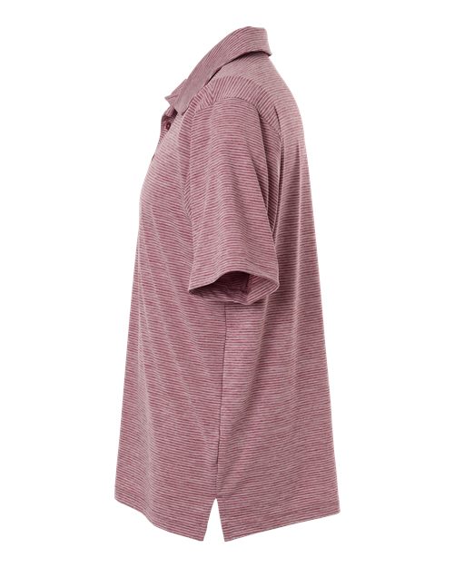 Men's Relay Heathered Stripe Polo – Detail