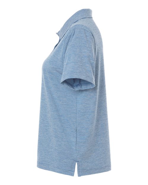 Women's Relay Heathered Stripe Polo – Detail