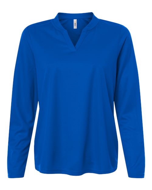 Women's Nova Performance Long Sleeve Pique Polo – Front