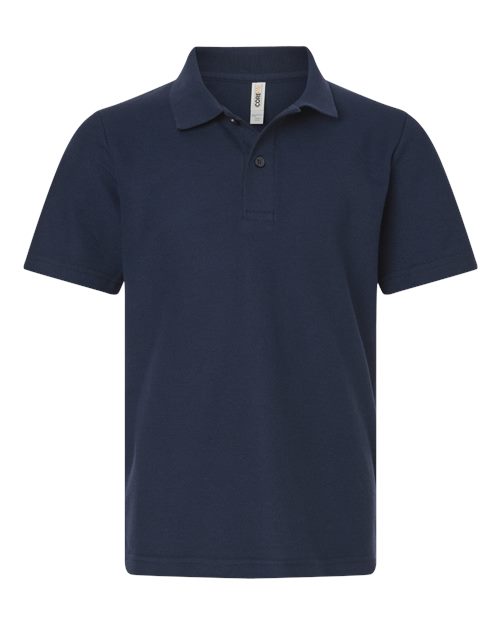 Youth Resolve CVC Performance Pique Polo – Front