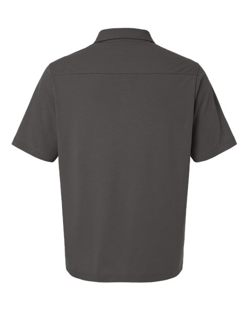 Men's Seaton Pebble Textured Polo – Back