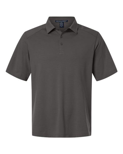 Men's Seaton Pebble Textured Polo – Front