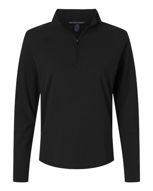 Women's Seaton Pebble Textured Quarter-Zip Pullover – Front