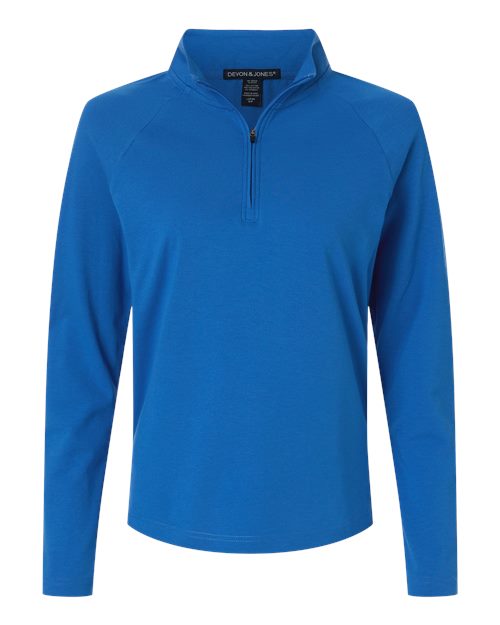 Women's Seaton Pebble Textured Quarter-Zip Pullover – Front