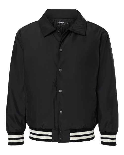 Unisex Collared Varsity Jacket – Front