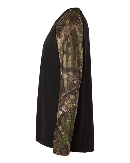 Unisex Realtree® Performance Colorblocked Long Sleeve T-Shirt – Detail