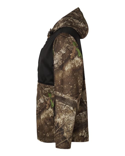 Unisex Realtree® Performance Colorblocked Full-Zip Hooded Sweatshirt – Detail
