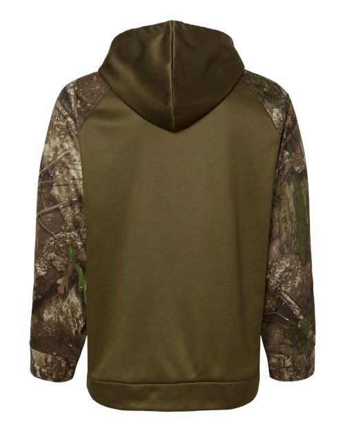 Unisex Realtree® Performance Colorblocked Hooded Sweatshirt – Back
