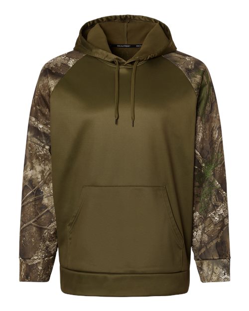 Unisex Realtree® Performance Colorblocked Hooded Sweatshirt – Front